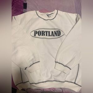 Princess Polly White “Portland” Crewneck